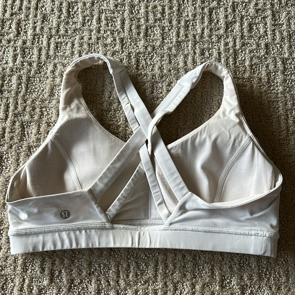 GUC lululemon white sports bra - Picture 2 of 5